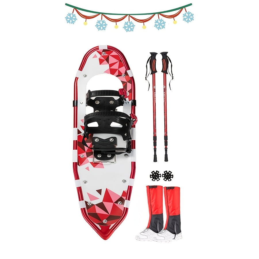 Versatile 4-in-1 Snowshoeing Kit for All Ages
