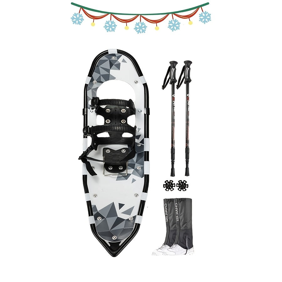 Versatile 4-in-1 Snowshoeing Kit for All Ages