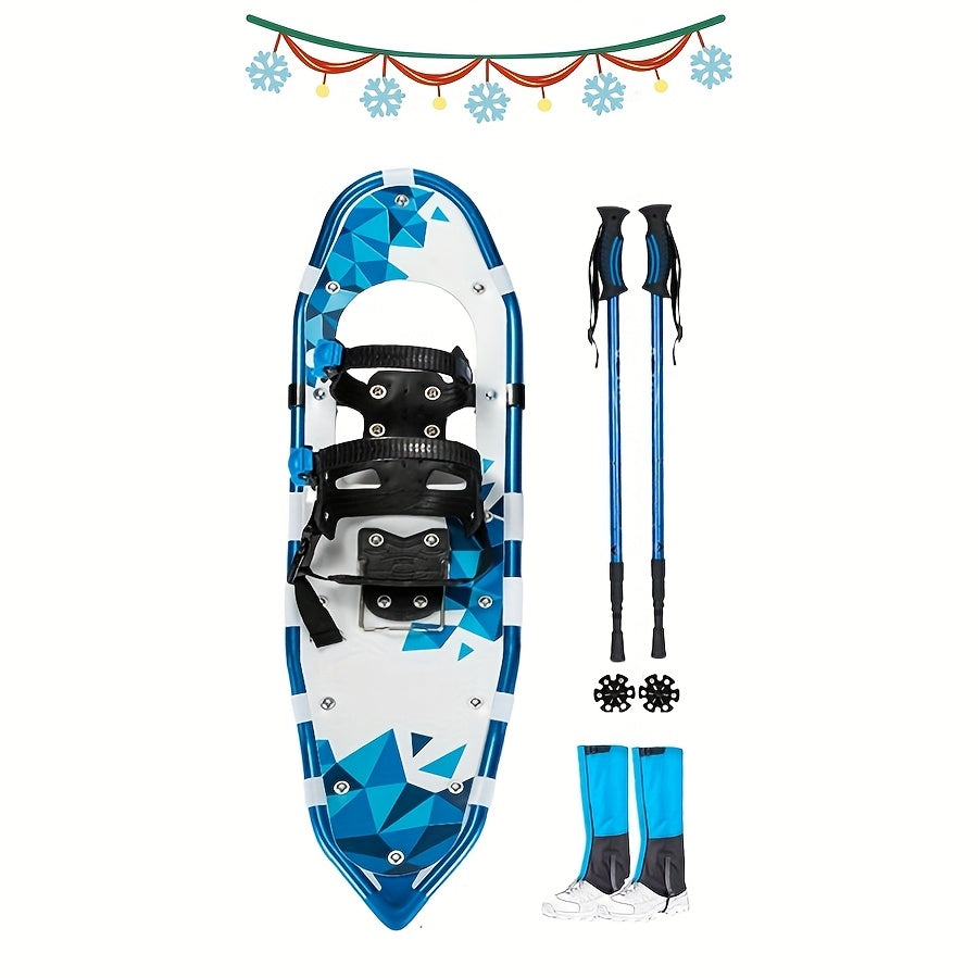 Versatile 4-in-1 Snowshoeing Kit for All Ages