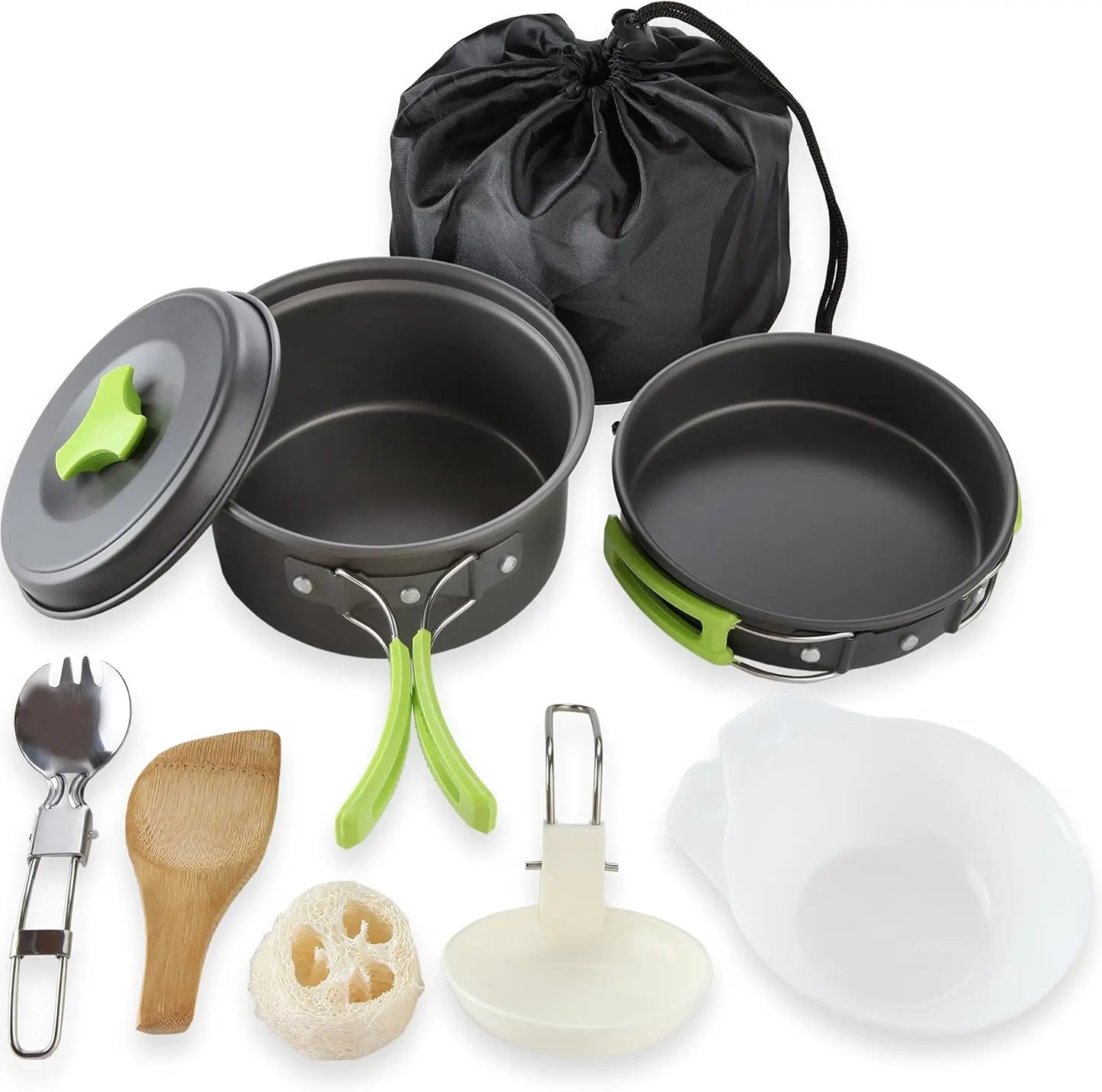 Camping Cookware Mess Kit for Backpacking Gear – Camping Cooking Set