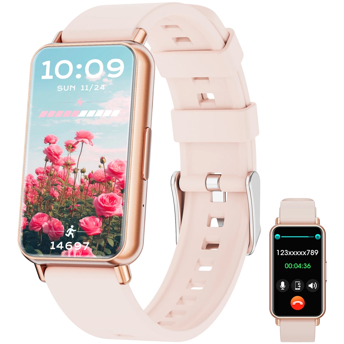 Women Smartwatch 2024 Womens  Men 1.45 Screen Bluetooth Call Sports Watch  With Android