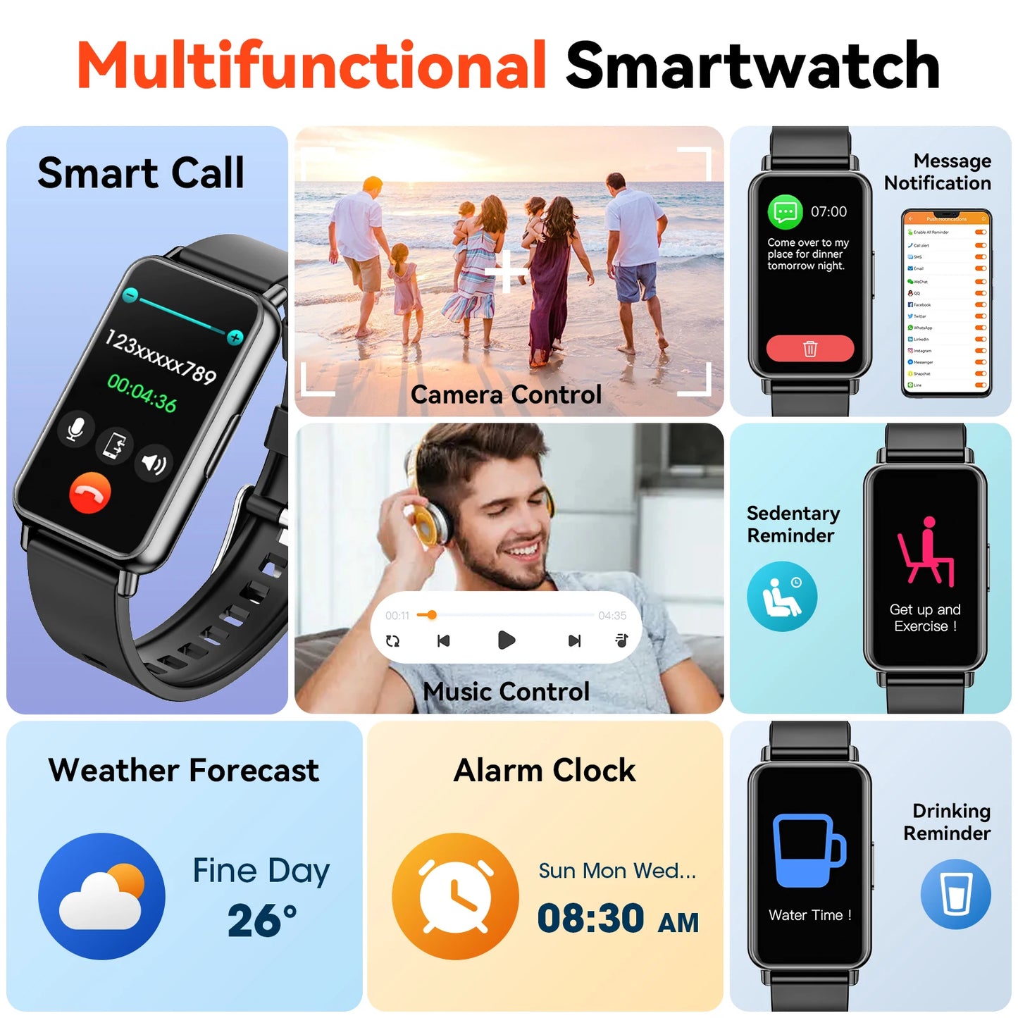 Women Smartwatch 2024 Womens  Men 1.45 Screen Bluetooth Call Sports Watch  With Android