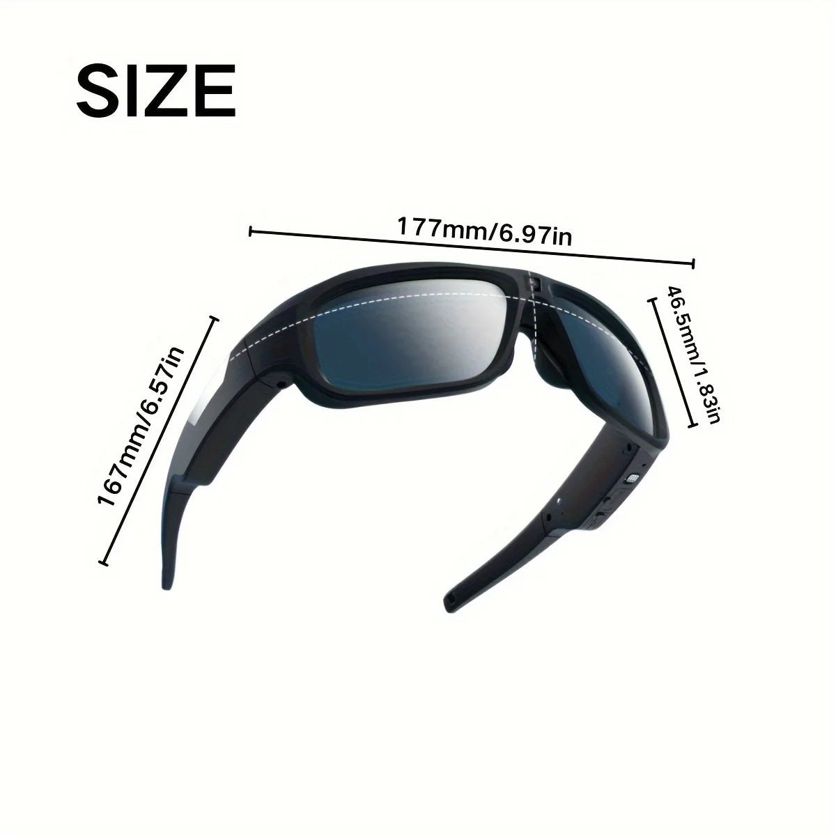 4K Video Glasses HD Smart Glasses Sports Outdoor 2hour Video Recording Time