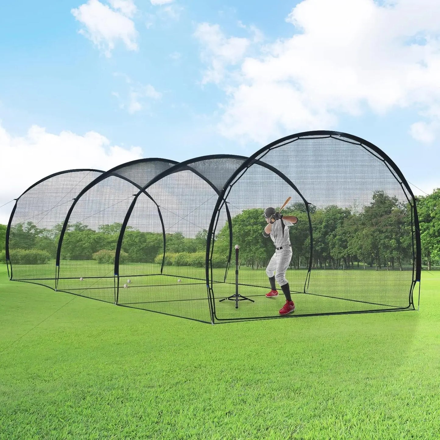 Baseball Cage for Backyard, Baseball Training Equipment Netting