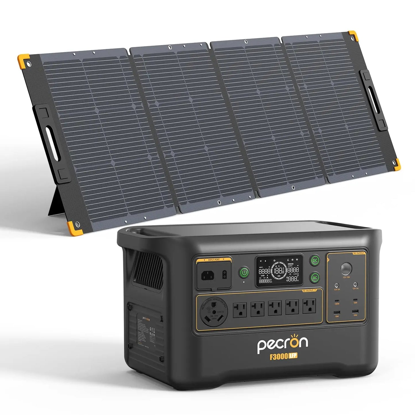 Portable Power Station F3000LFP, 3072Wh Solar Generator, 3600W LiFePO4 Battery Home Backup, Fast Charging Power Station Expand