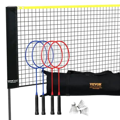 Badminton, Volleyball Net, Height Adjustable Volleyball Net, 20ft Wide Foldable Pickleball Net, Portable Tennis Net Set with Poles, Stand