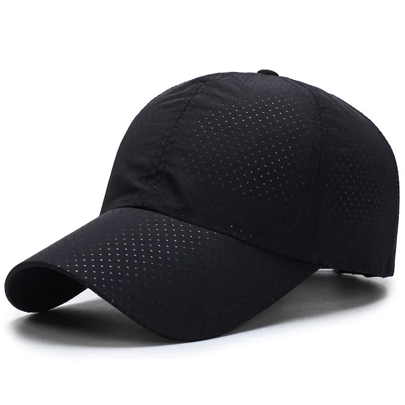 Breathable Baseball Cap Solid Thin Mesh Portable Quick Dry Sun Hat For Women Men Golf Caps Tennis Running Hiking Camping