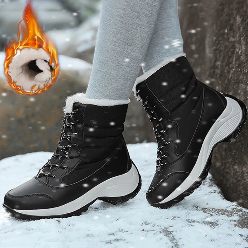 Snow Boots Women Flat Keep Warm Boots Casual