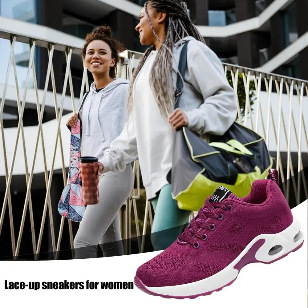 Women Breathable Sneakers Breathable Training Shoes Women Training Shoes Tennis Shoes Outdoor Sports Footwear Air Cushion