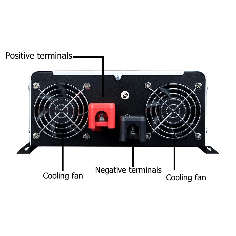 Pure Sine Wave Inverter DC  24V 48V 72V AC 110-120V 8000W Sinus Sin Converter Solar Inverter Car Inverters Off Grid Wall-mounted