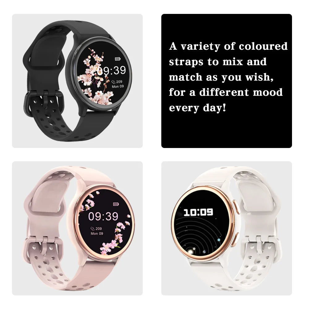 Smart Watches for Women, 1.27" Fitness Tracker Smartwatch for iPhone & Android, Activity T