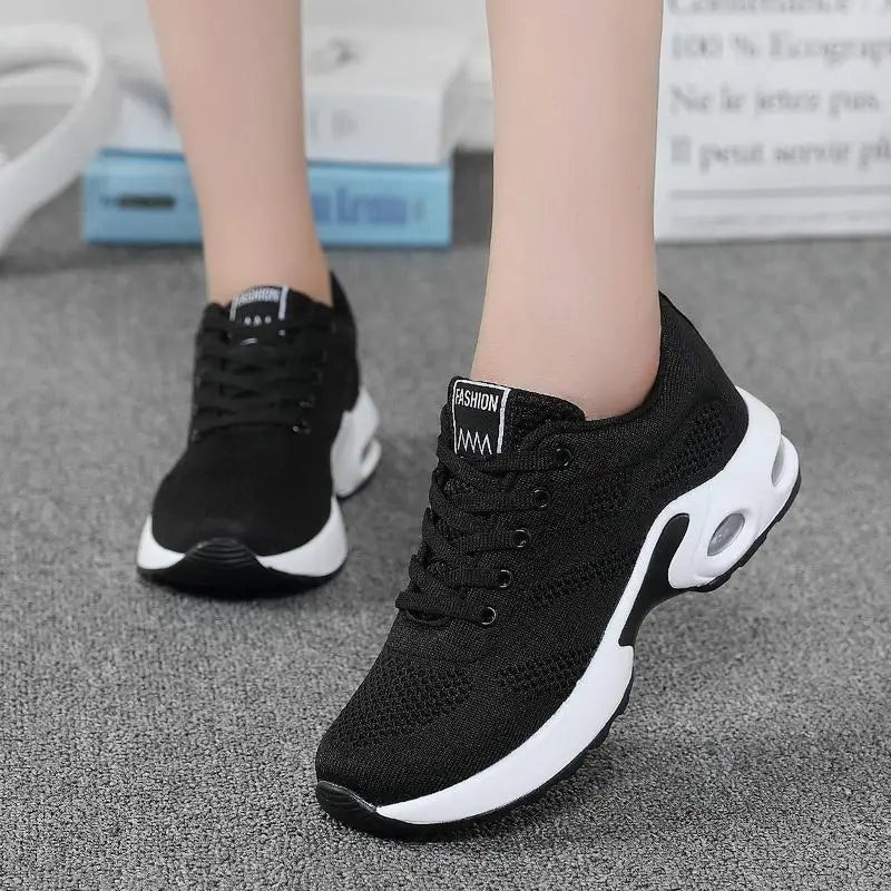 Women Breathable Sneakers Breathable Training Shoes Women Training Shoes Tennis Shoes Outdoor Sports Footwear Air Cushion