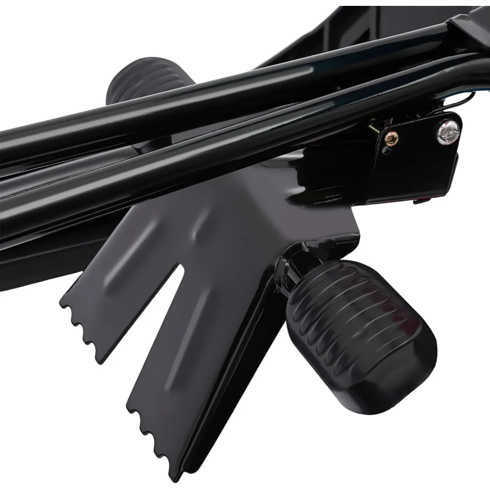 Snow Racer Sled Winter Ski Sled for Kids Snow Sled with Steering Wheel & Twin Brakes Great Weight Capacity of 220 LBS