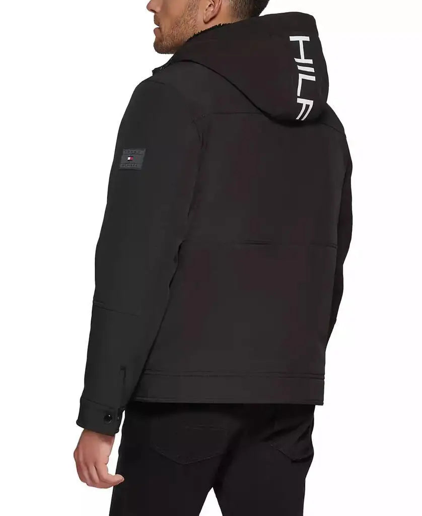 Tommy Hilfiger | Men's Sherpa-Lined Softshell Hooded Jacket