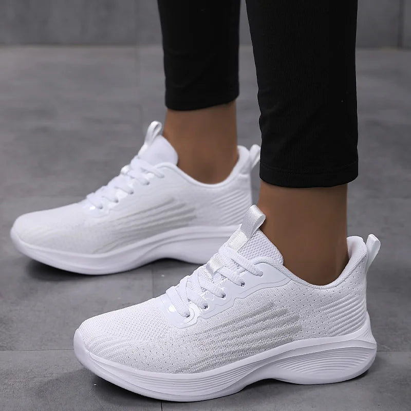Women Lightweight Sneakers Outdoor Running Sport Shoes Mesh Breathable Trainning Shoes