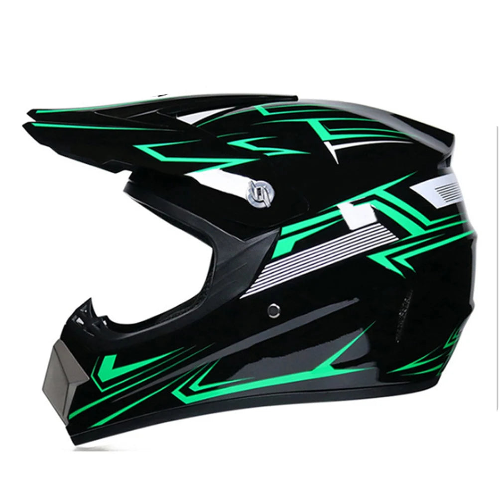 Professional Motocross Helmet Motocross Dirt Bike Off Road Motorbike Helmet Set Full Face MTB Helmet with Goggles Gloves Face