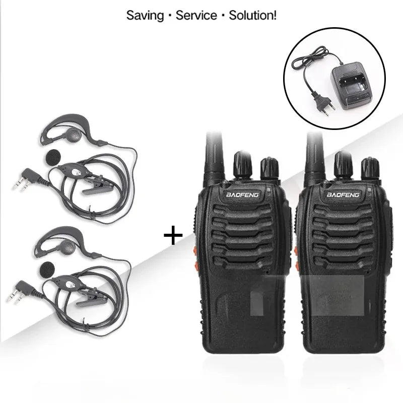 2PCS 4PCS 6PCS 2800mAh Baofeng BF-888S Walkie Talkie 888s 5W 400-470MHz UHF BF888s BF 888S USB Charger