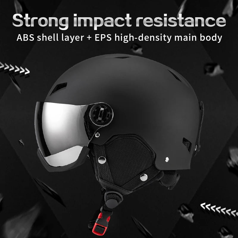 Eastinear's New Lightweight All-in-one Goggles Ski Helmet Men's and Women's Children's