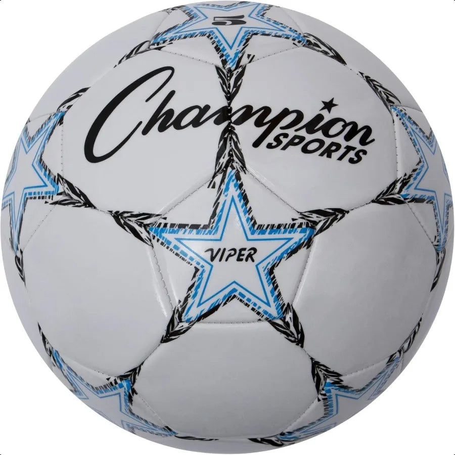 Champion Sports Viper Soccer Ball Synthetic Leather Youth  & Adult Sizes 3 4 5