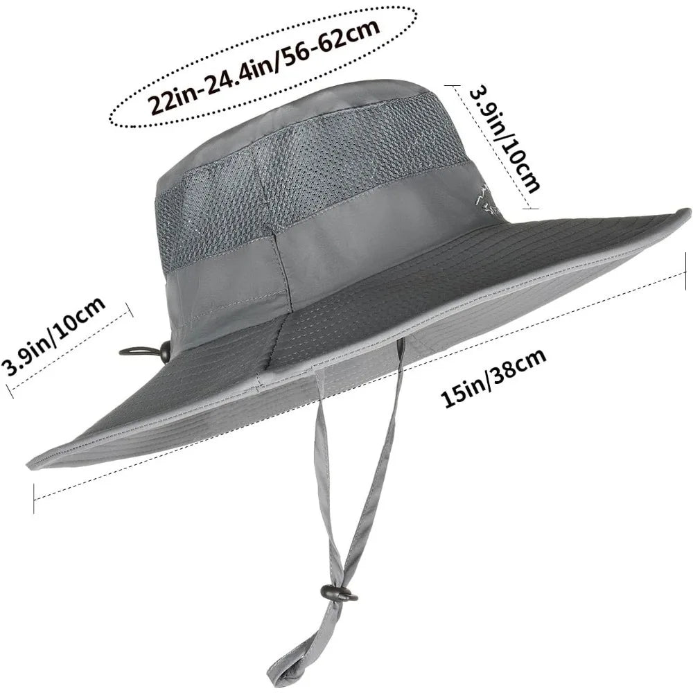 Sun Hats for Men Women Fishing Hat UPF 50+ Breathable Wide Brim Summer