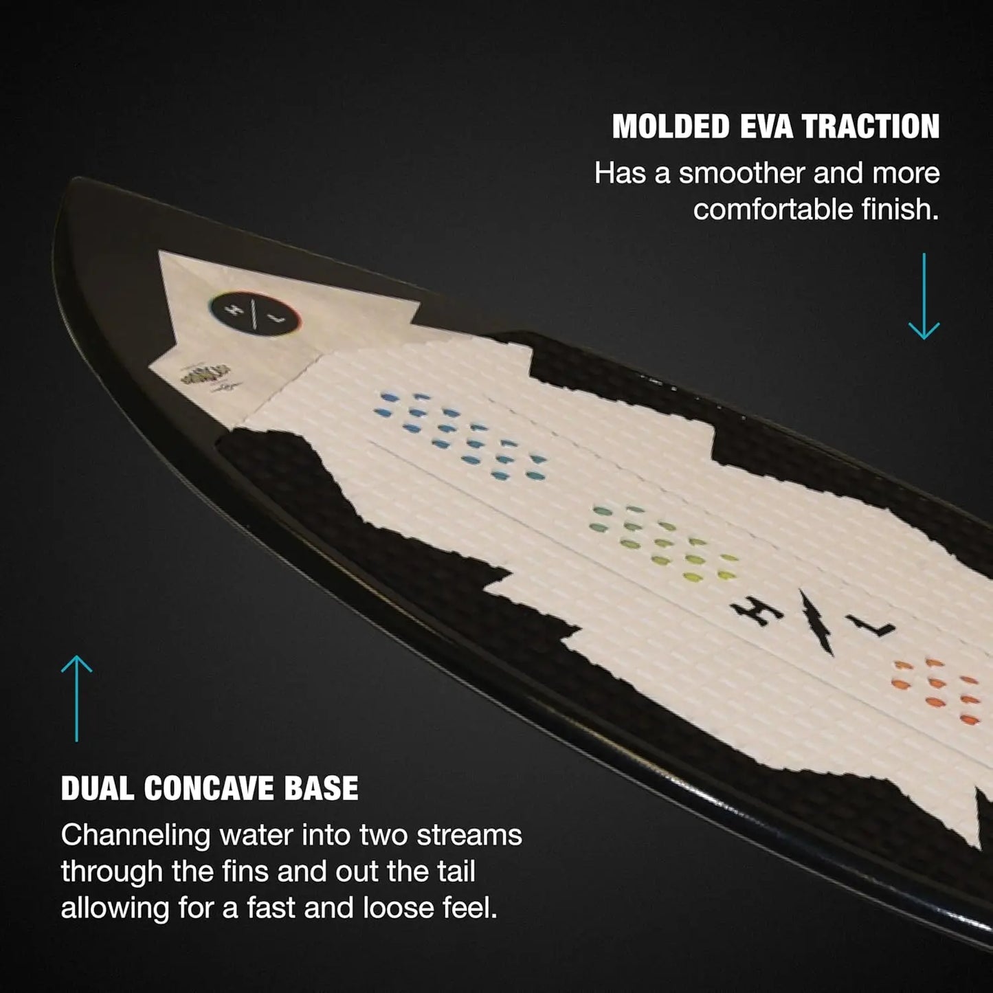 Hyperlite Broadcast Wakesurfer - Wakesurf Board Endorsed by Shaun Murray - Great for All Wake Surfers, from Beginners to Interme