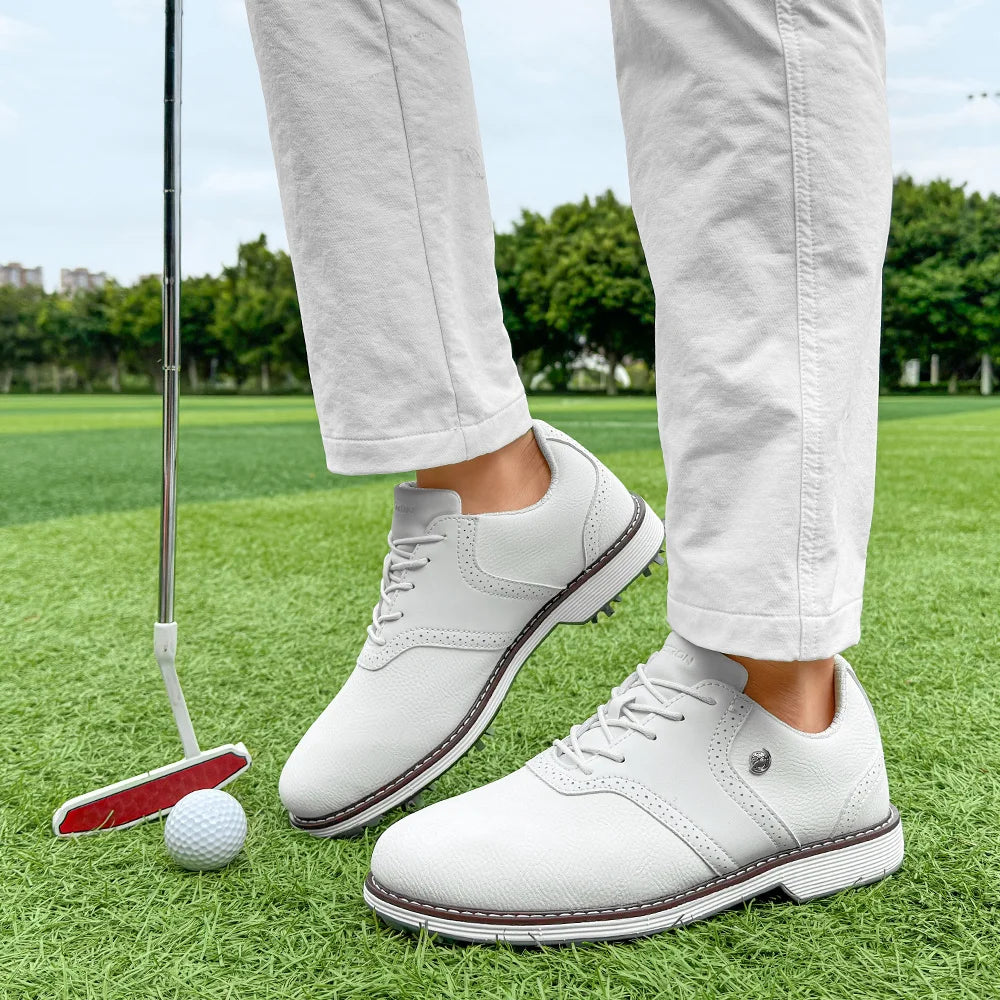 New Spikes Golf Shoes Men Size 7-14 Golf Sneakers Walking Footwear for Golfers
