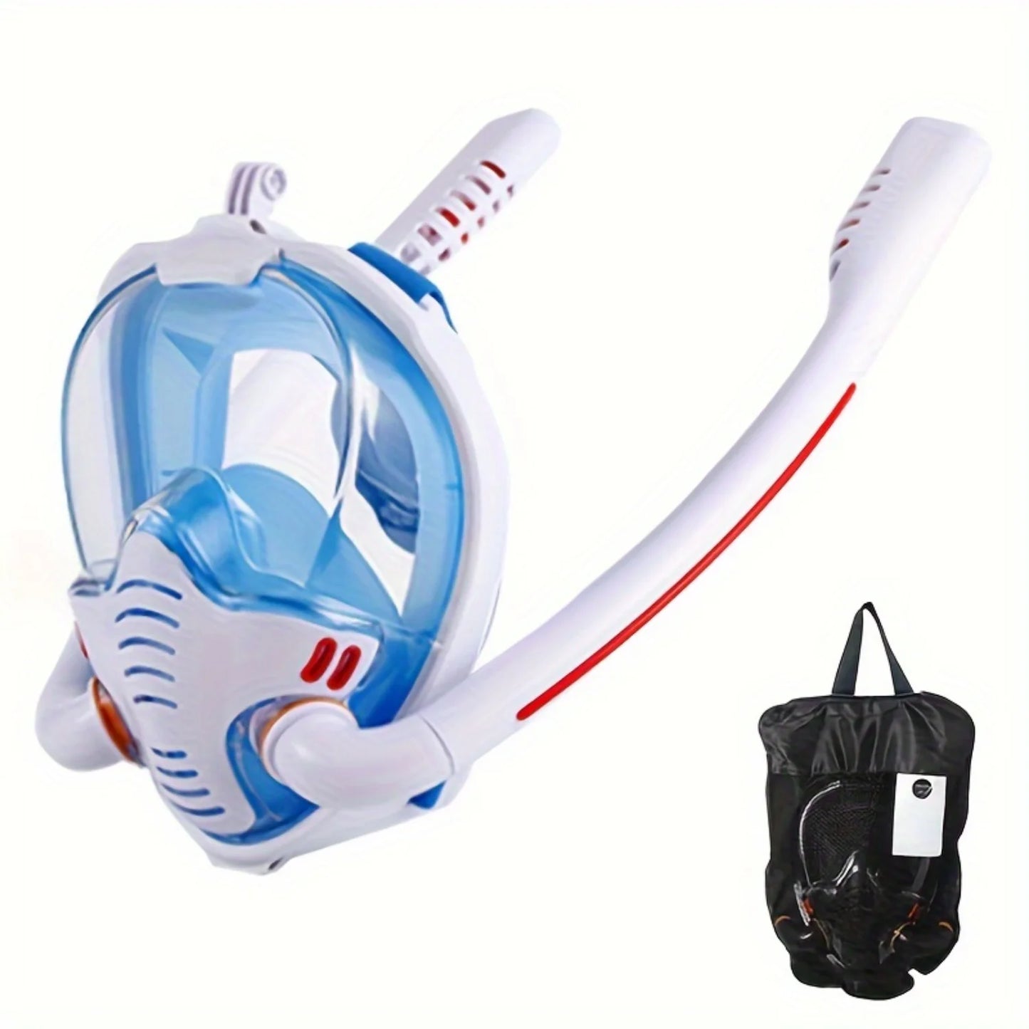 1pc Full Face Snorkel Mask with 180° Panoramic HD View | Adult Snorkeling Equipment
