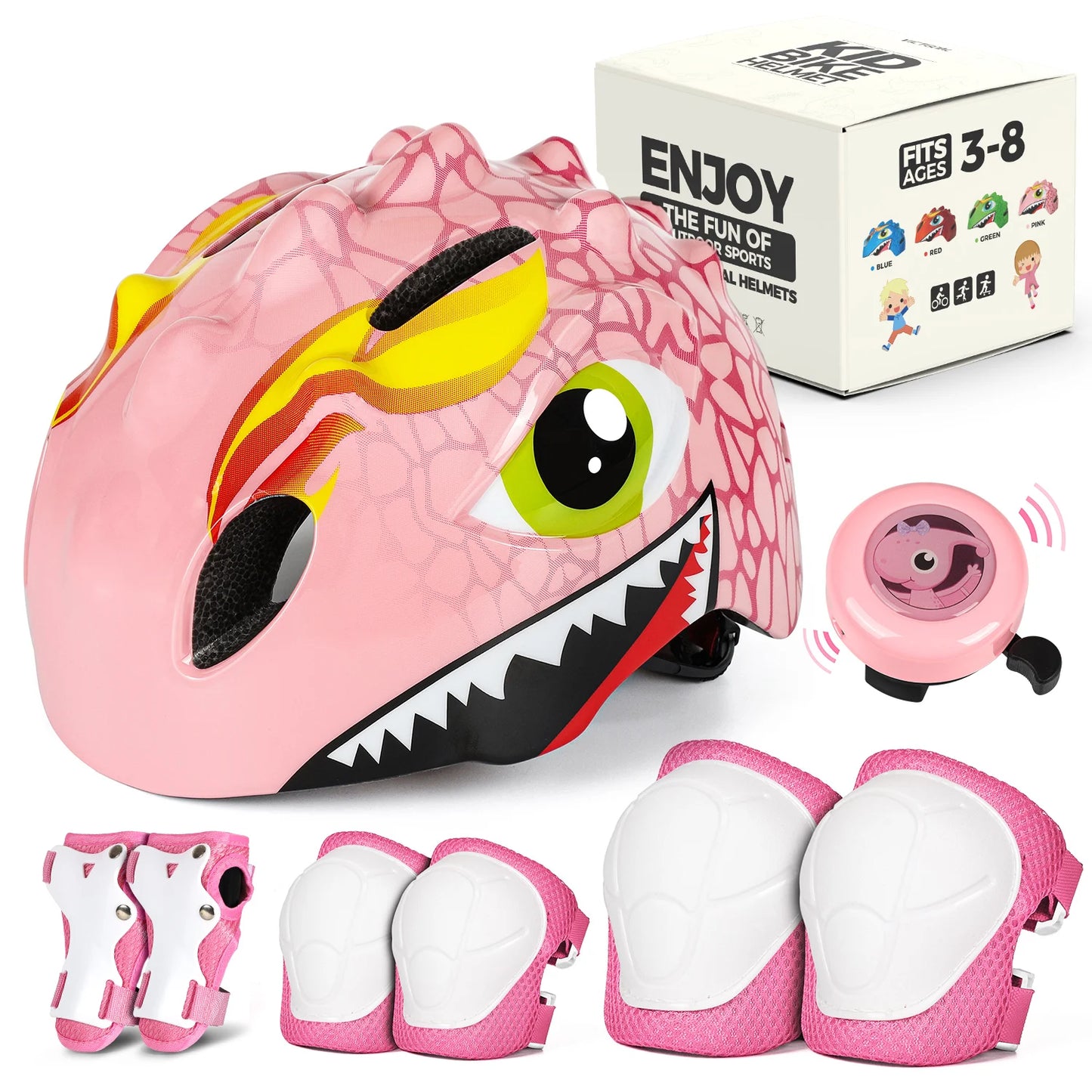 VICTGOAL Kids Bicycle Helmet Cycling Guard Knee Elbow Pads Protective