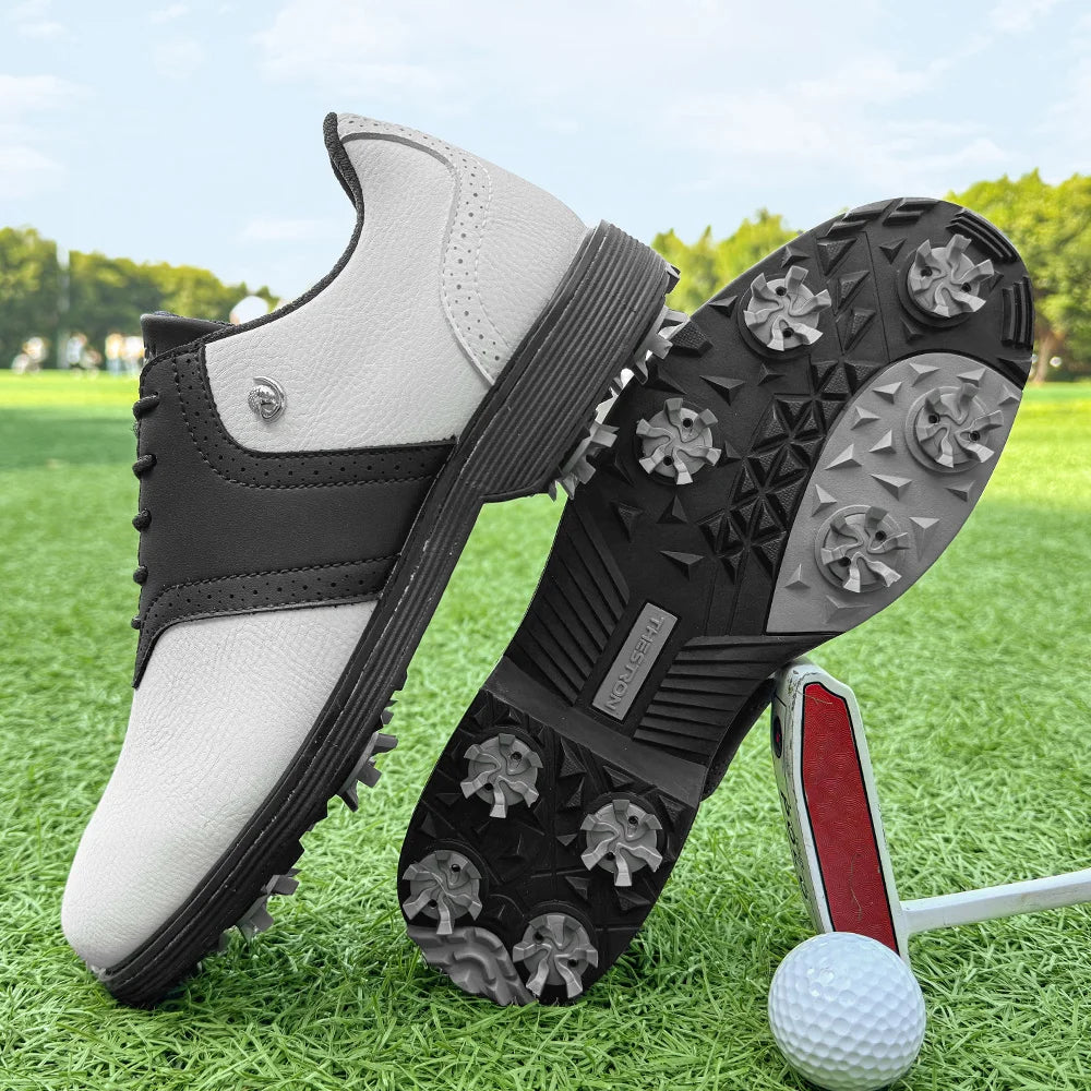 New Spikes Golf Shoes Men Size 7-14 Golf Sneakers Walking Footwear for Golfers