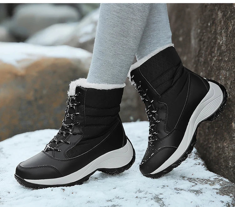 Snow Boots Women Flat Keep Warm Boots Casual