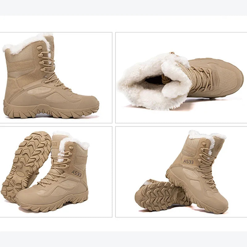 Ankle Winter Warm Shoes Boots Climbing Hiking Shoes Men Women Snow Boots Durable