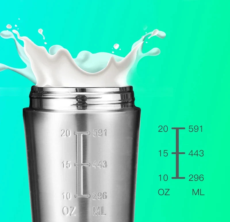 Stainless Steel Cup Vacuum Mixer Outdoor Drink Kettle Detachable Double Layer Shaker Water Bottle