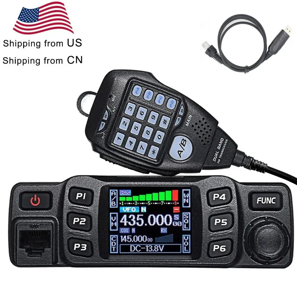 AnyTone AT-778UV 25W Dual Band 136-174 & 400-480MHz Amateur Radio, Automotive Mount