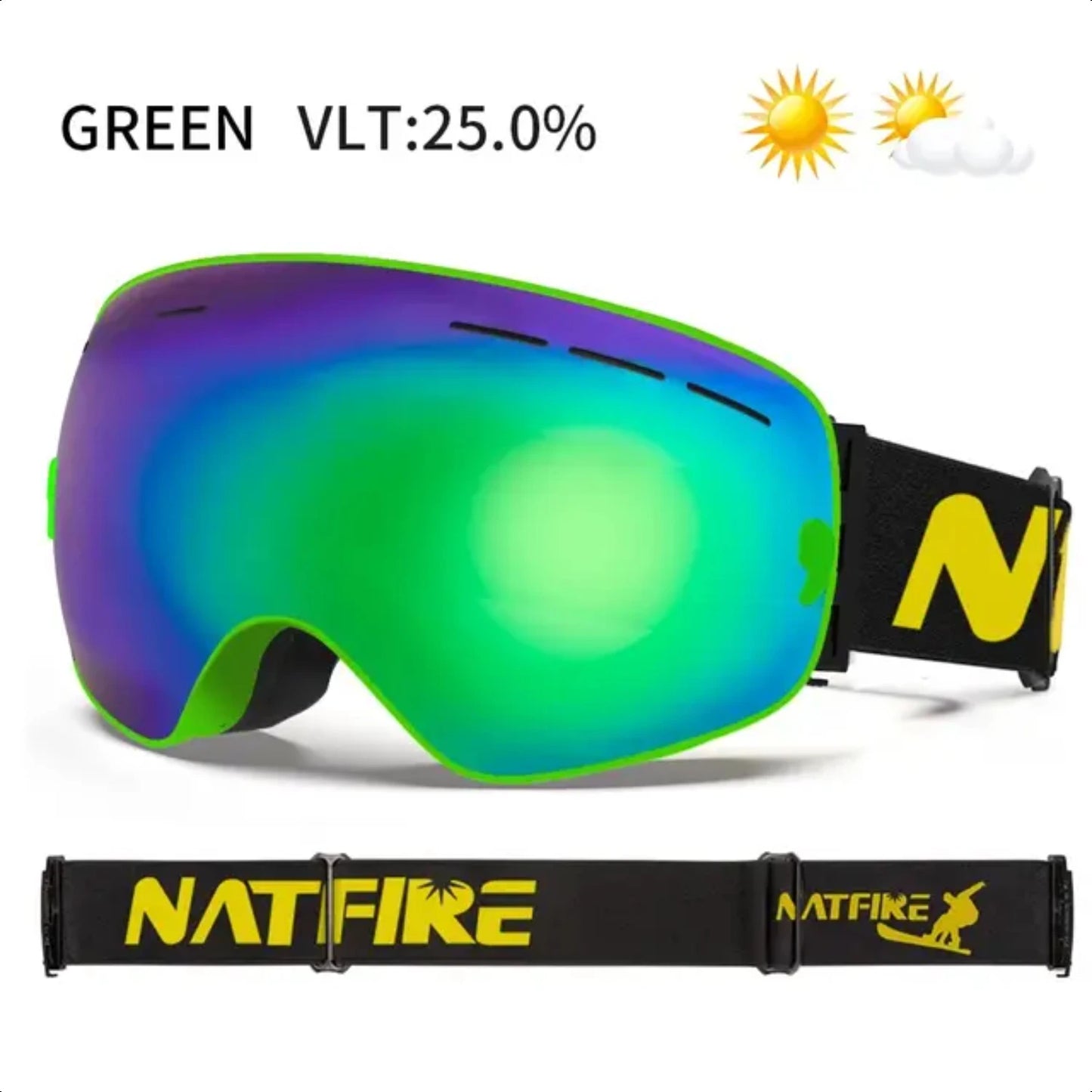 Ski Goggles Double Layers Anti-fog UV400