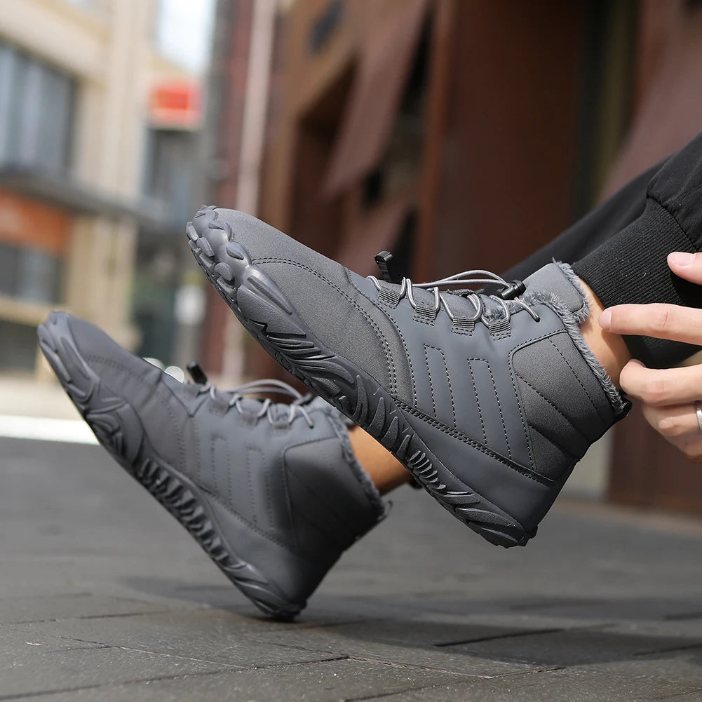 Men Women Thick snow boots waterproof shock-absorbing warm couple high-top