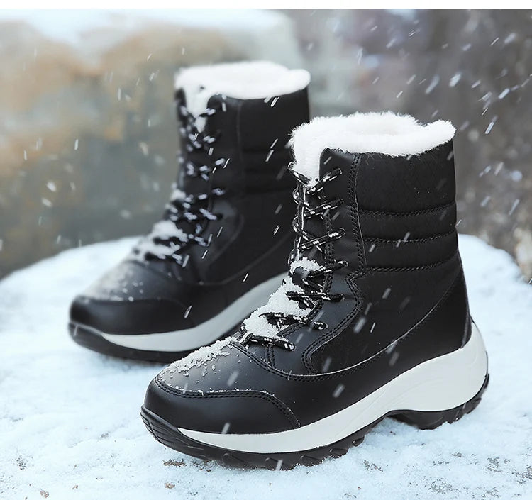 Snow Boots Women Flat Keep Warm Boots Casual