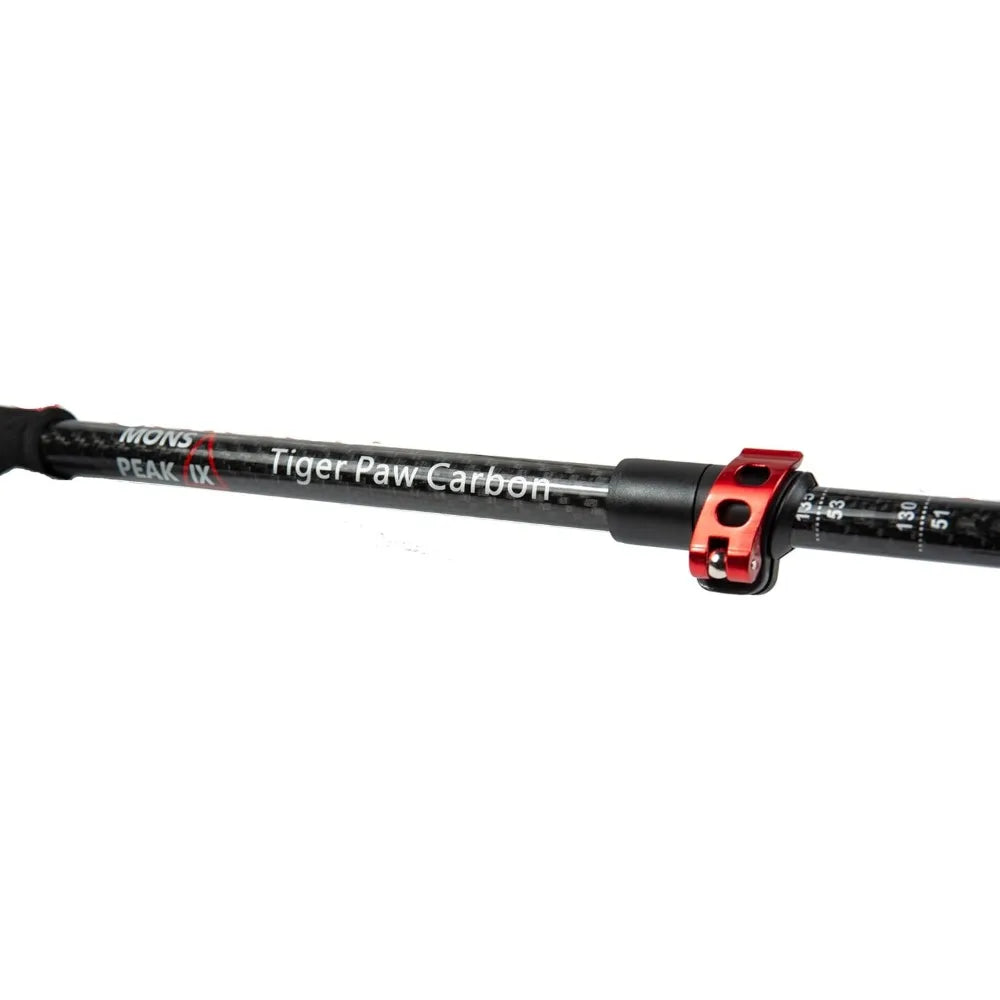 Carbon fiber hiking pole snowshoe line - cork grip ultra-light foldable adjustable