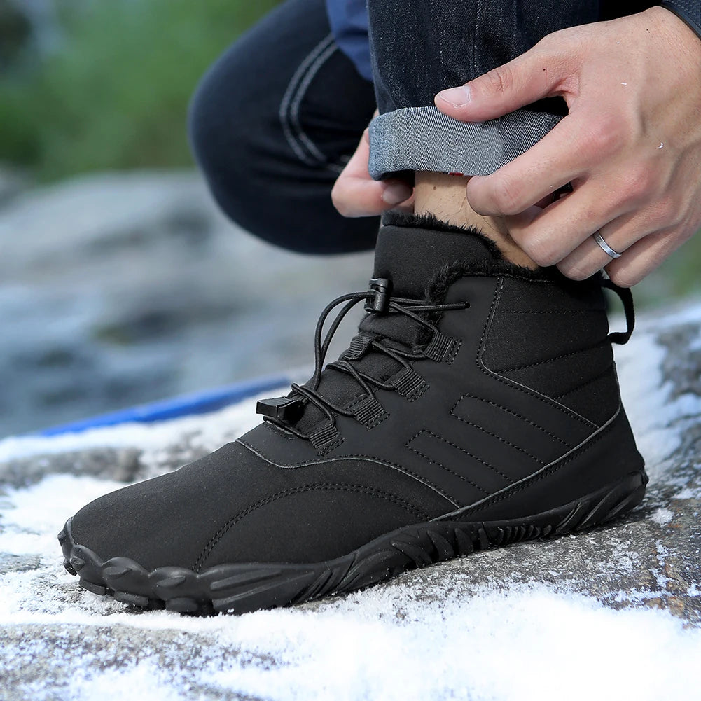 Men Women Thick snow boots waterproof shock-absorbing warm couple high-top