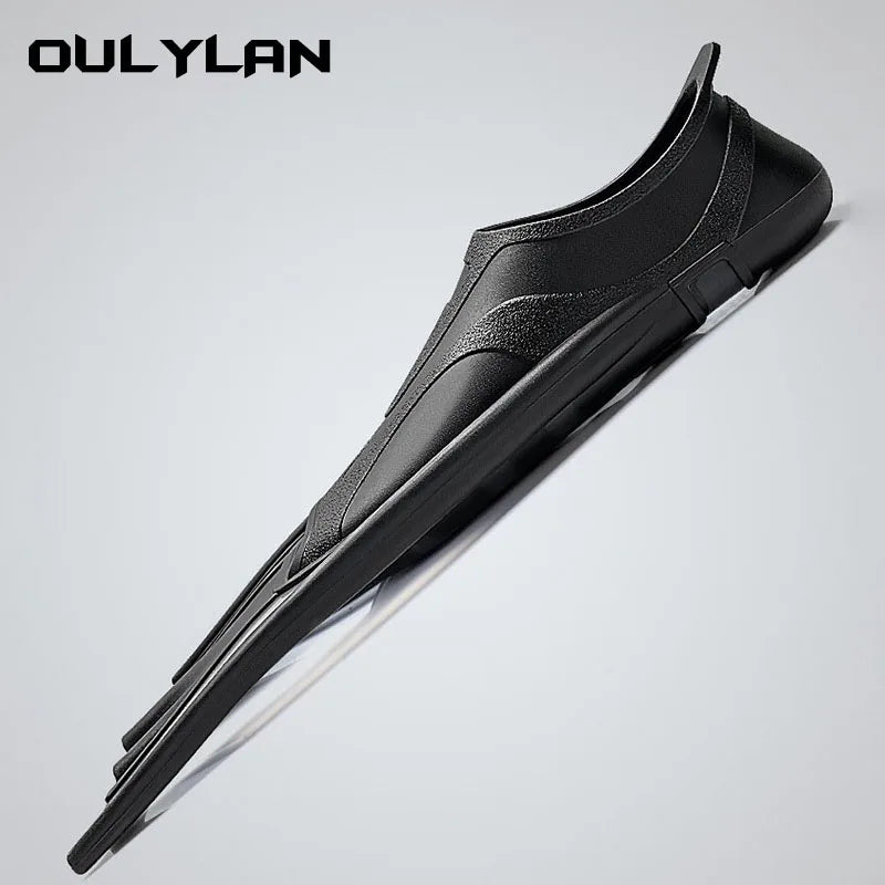 Oulylan Swimming Diving Fins Rubber Snorkeling Professional Flexible Comfort Non-Slip Swim Flippers
