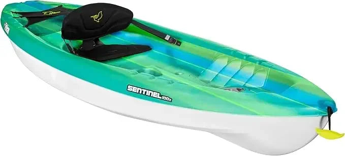 Sentinel 100X- Sit-on-top Kayak - Recreational One Person Kayak Boat Durable High Molecular Density