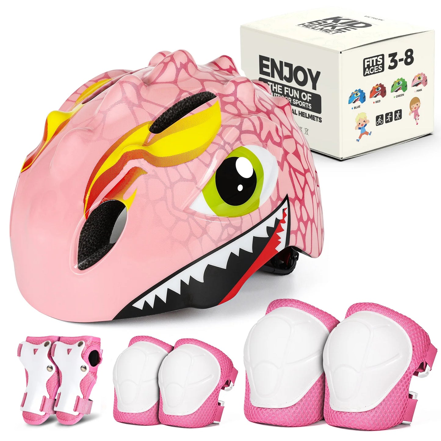 VICTGOAL Kids Bicycle Helmet Cycling Guard Knee Elbow Pads Protective