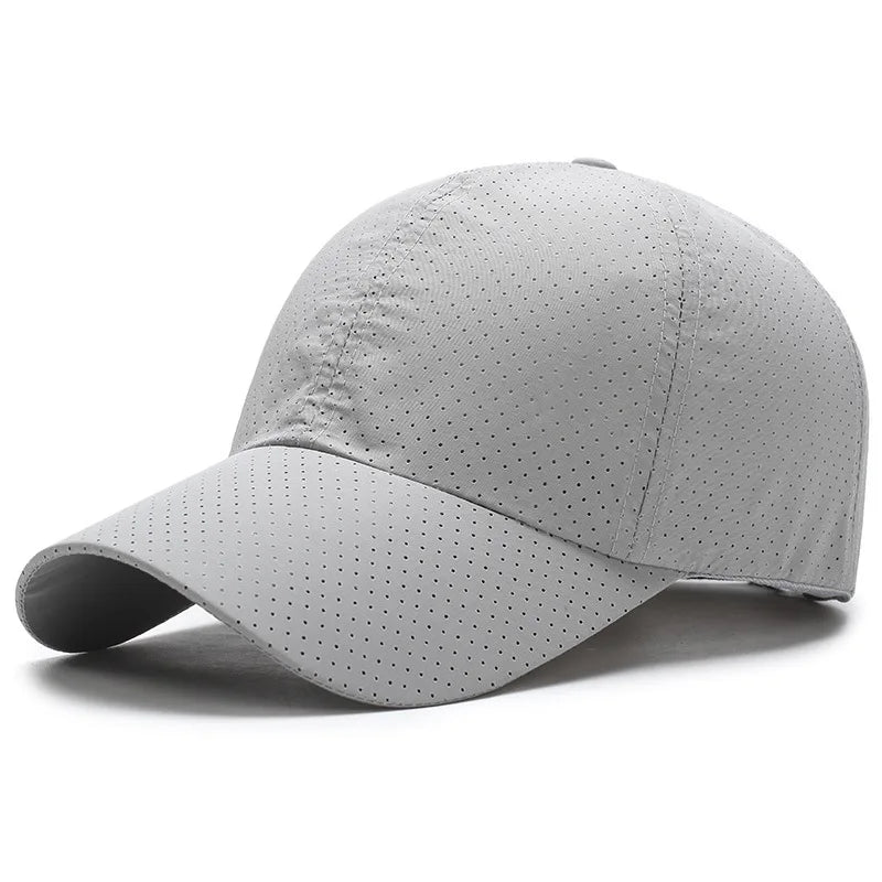 Breathable Baseball Cap Solid Thin Mesh Portable Quick Dry Sun Hat For Women Men Golf Caps Tennis Running Hiking Camping