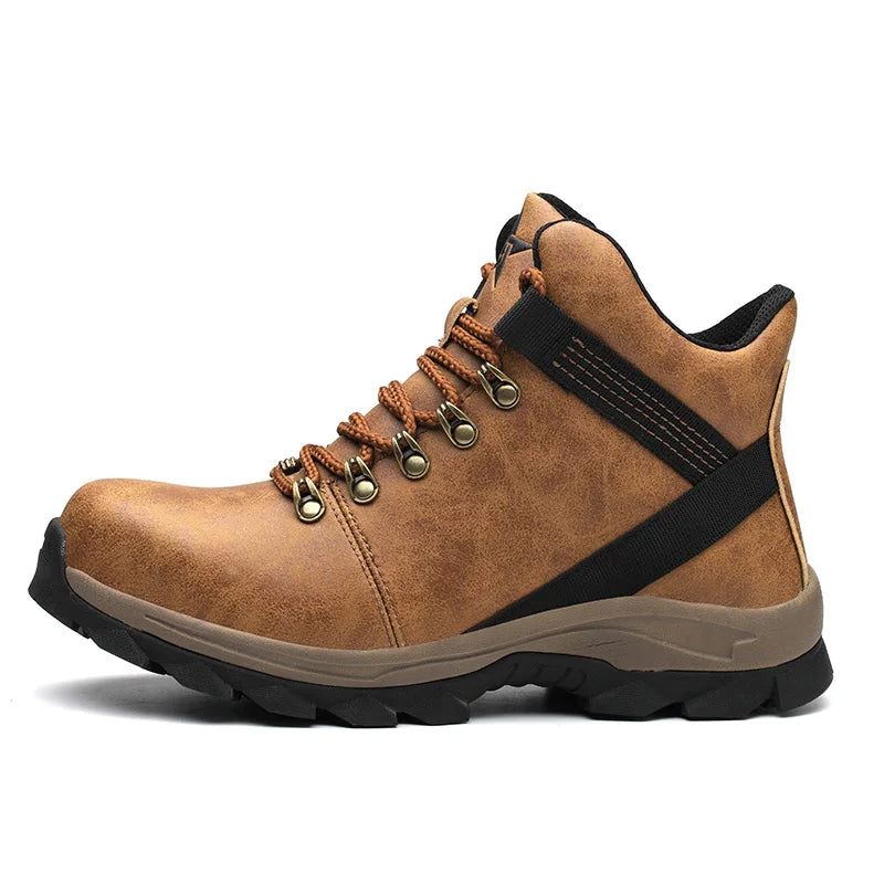 Work Boots Indestructible Safety Shoes Men Steel Cap Puncture-Proof