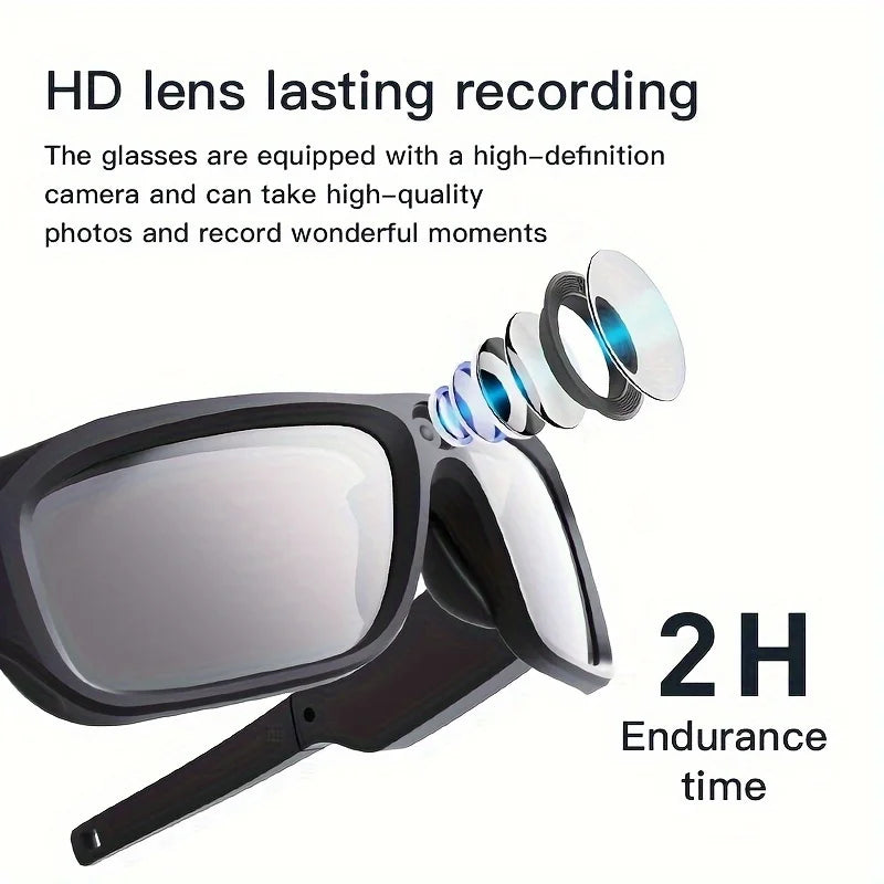 4K Video Glasses HD Smart Glasses Sports Outdoor 2hour Video Recording Time