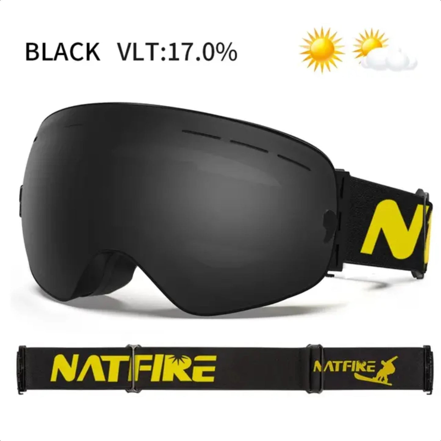 Ski Goggles Double Layers Anti-fog UV400