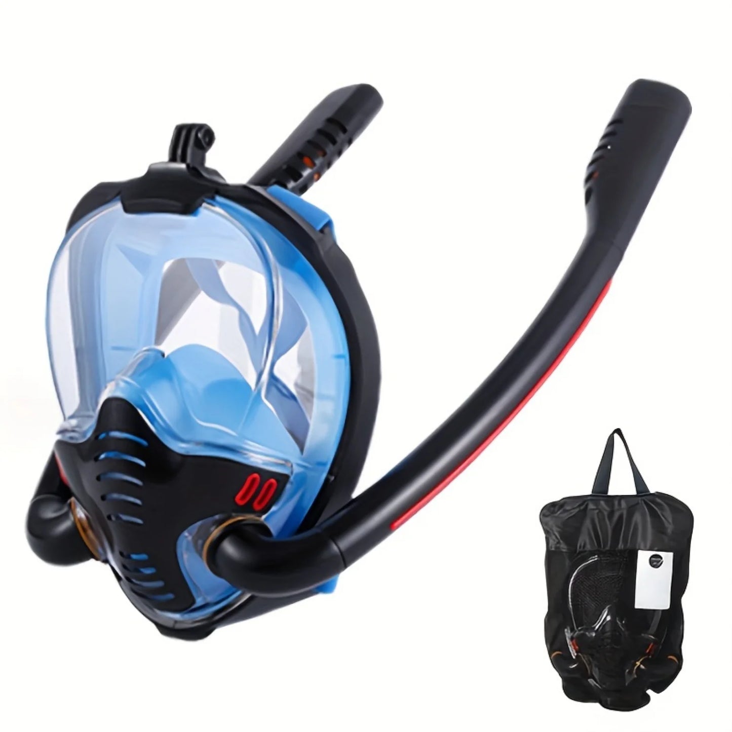 1pc Full Face Snorkel Mask with 180° Panoramic HD View | Adult Snorkeling Equipment