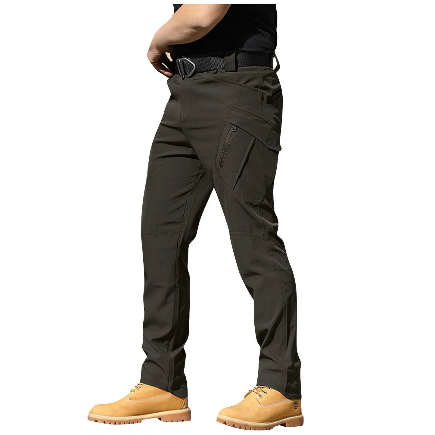 Spring-Autumn Outdoor Stretch Water-Resistant Hiking Trousers Wear-Resistant Utility Pants