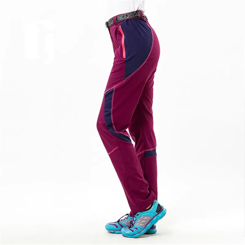 Summer Thin Quick Dry Pants Women Breathable Sports Outdoor Camping Climbing Trekking Hiking Pants Stretch Trousers