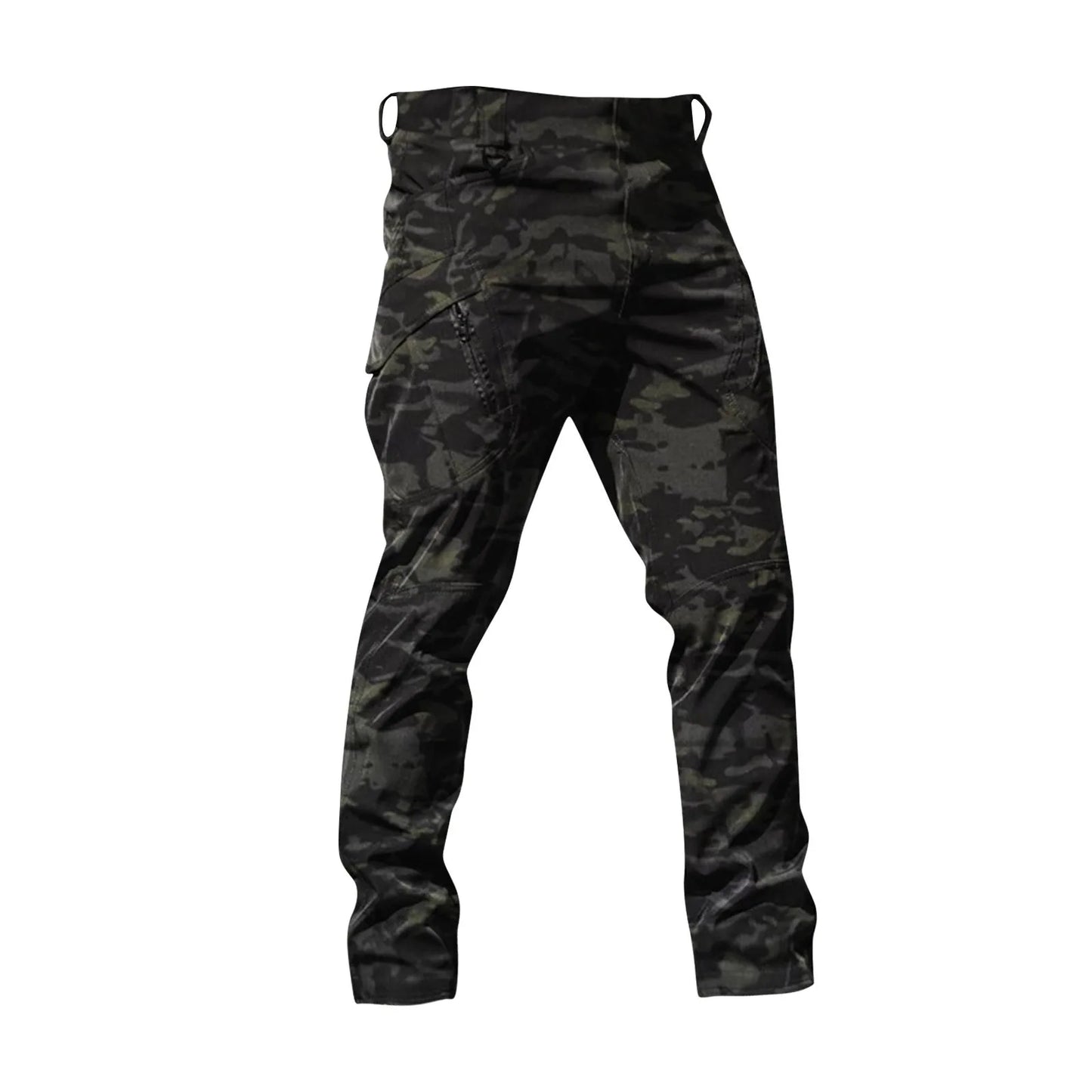 Spring-Autumn Outdoor Stretch Water-Resistant Hiking Trousers Wear-Resistant Utility Pants