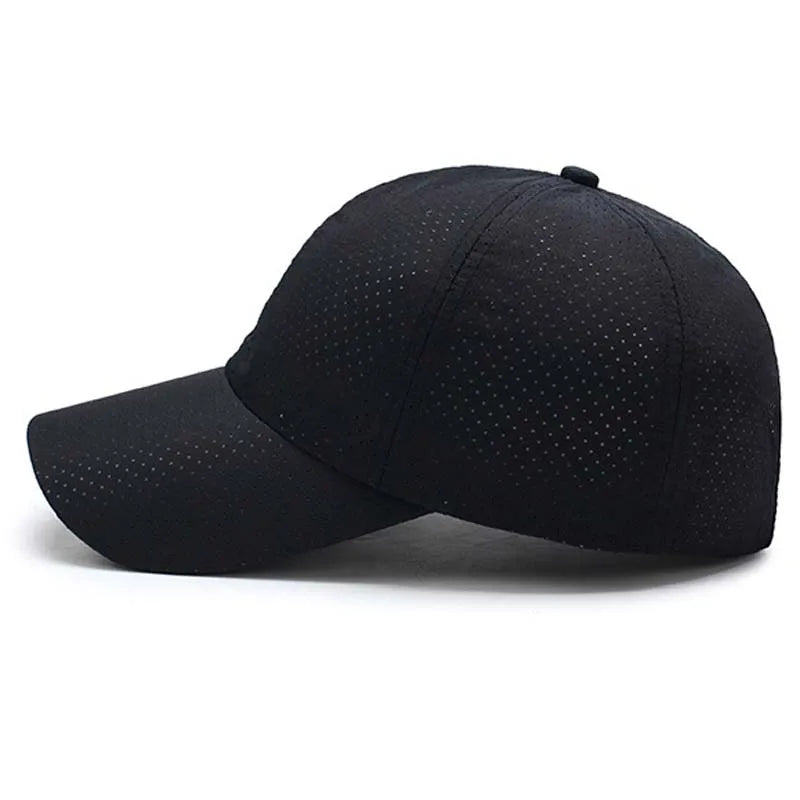 Breathable Baseball Cap Solid Thin Mesh Portable Quick Dry Sun Hat For Women Men Golf Caps Tennis Running Hiking Camping